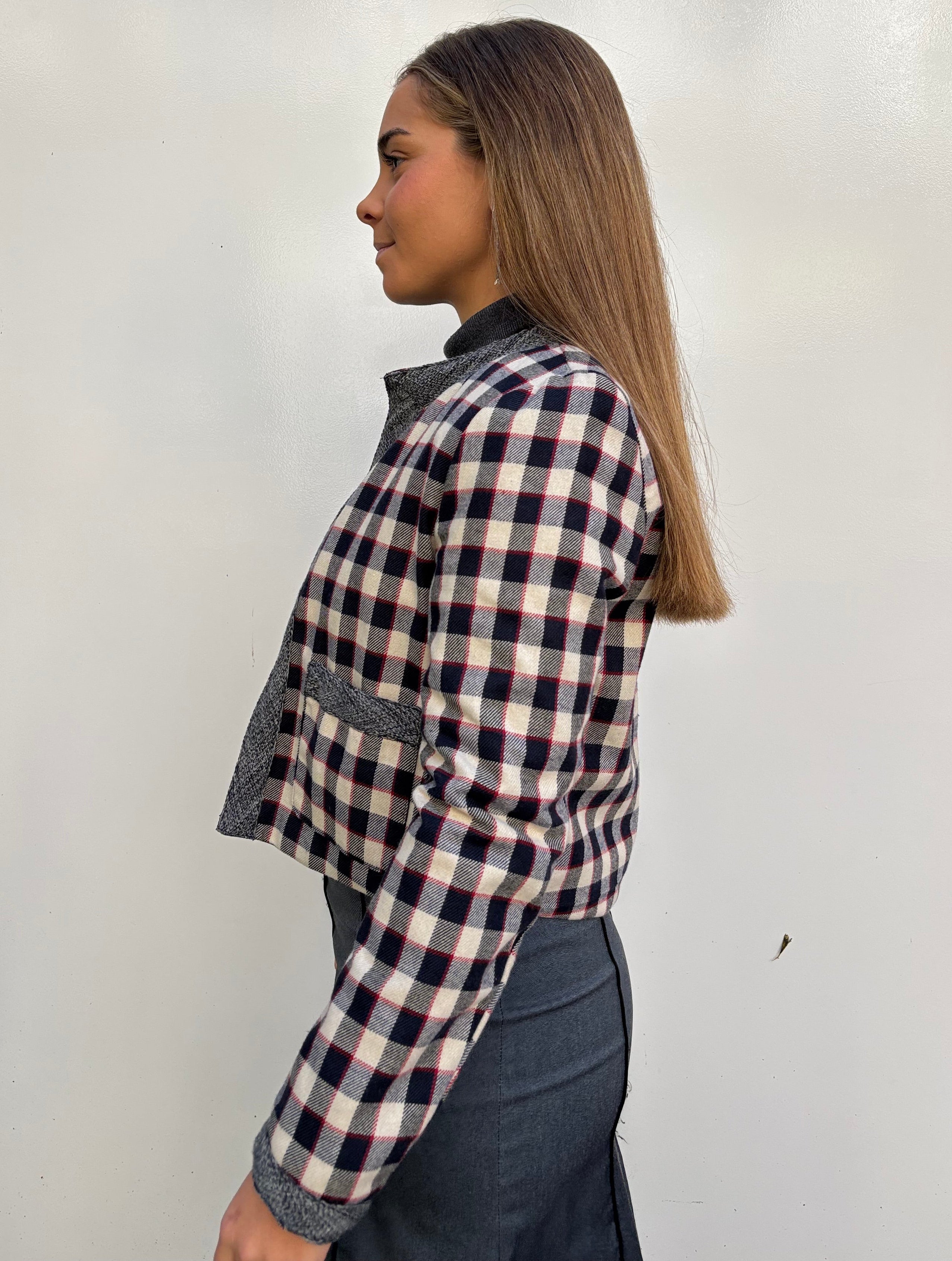 Chaqueta Chess Azul, Roja y Marrón