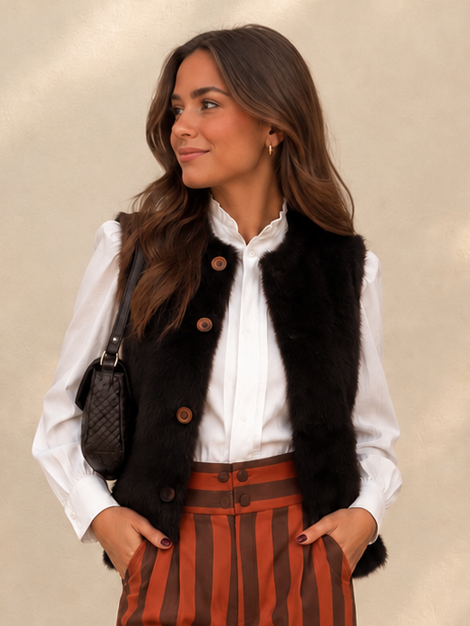 Chaleco Pelo Reversible Lunna