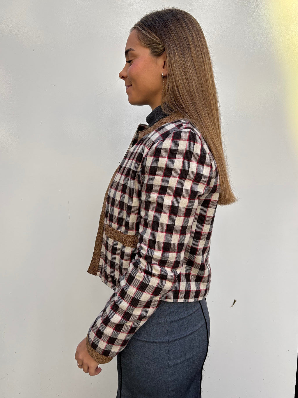 Chaqueta Chess Azul, Roja y Marrón