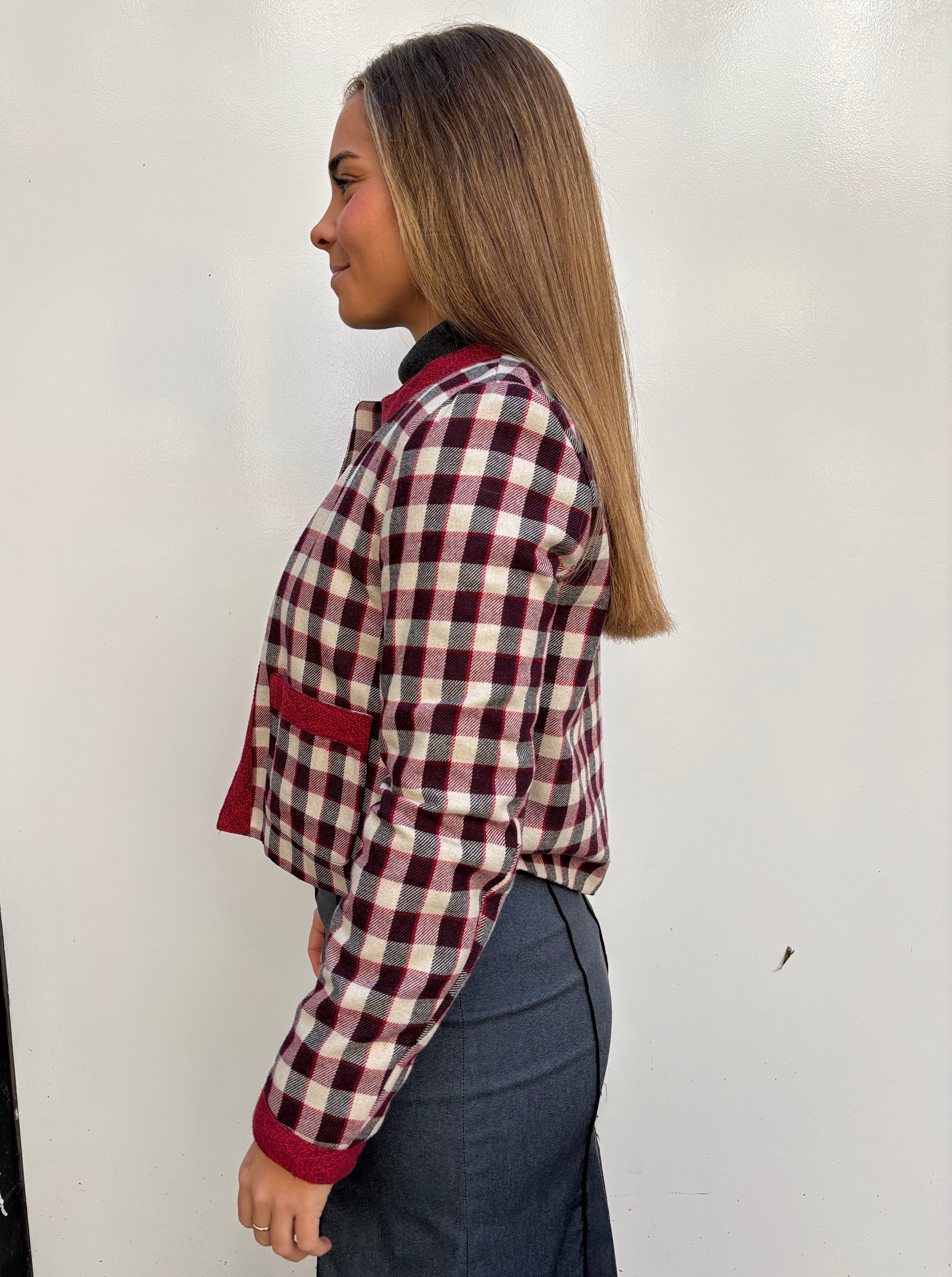 Chaqueta Chess Azul, Roja y Marrón